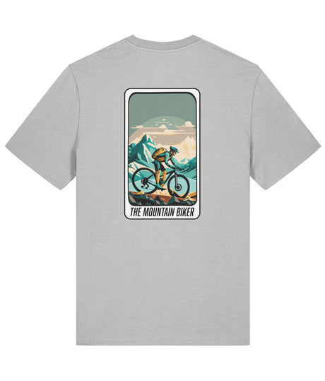 La camiseta del ciclista de montaña