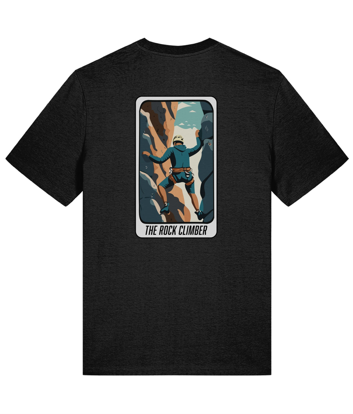 La camiseta del escalador de rocas